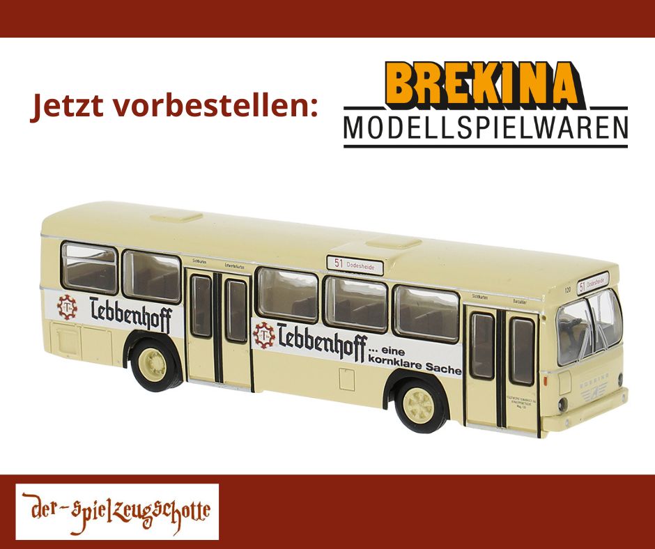 Büssing BS 110 V SW Osnabrück - Tebbenhoff - Brekina 59169