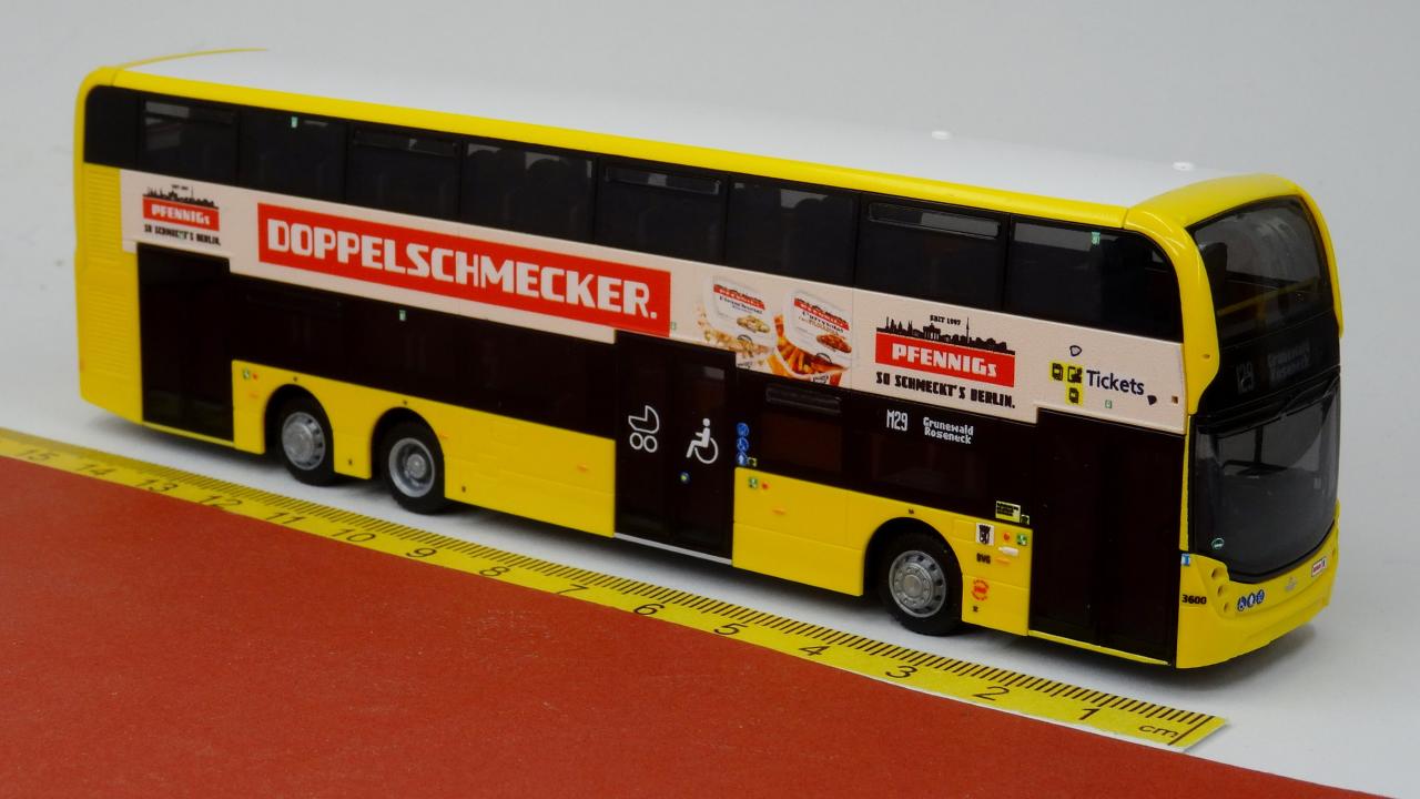 ADL Enviro 500 BVG Berlin - Pfennigs Doppelschmecker - Rietze 78030