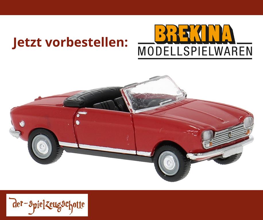 Peugeot 204 Cabrio rot - Brekina 29175