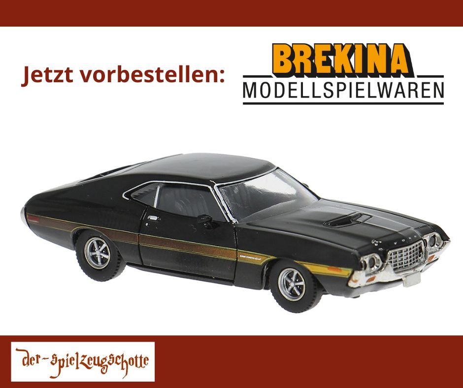 Ford Gran Torino sport 1972 schwarz - Brekina 18327
