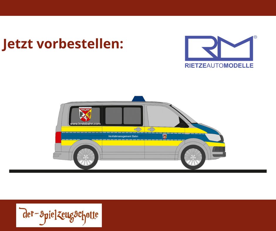 Volkswagen VW T6 Notfallmanagement Bahn - Kreisbahn Diepholz - Rietze 53972