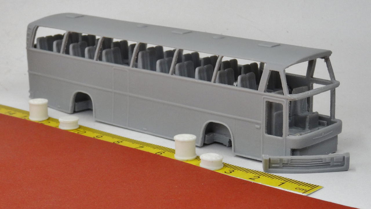 Neoplan Cityliner 1974 Edelstahlstoßstange - Bausatz Kleinserie Resin 1:87