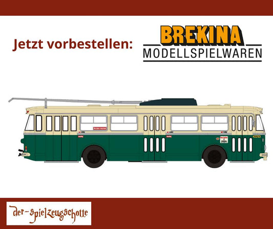 Skoda Tr9 Trolleybus O-Bus Eberswalde - Brekina 61362