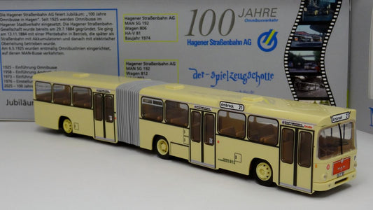 MAN SG 192 Hagener Straßenbahn 812 - ohne Werbung - Rietze Sondermodell