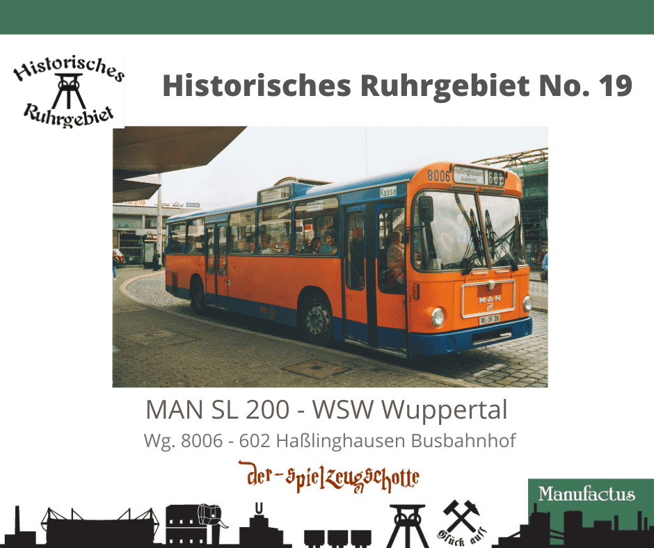 MAN SL 200 WSW Wuppertal 8006 ohne Werbung - Rietze Sondermodell