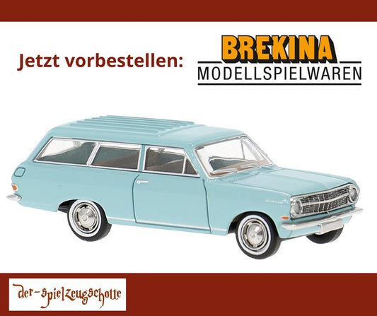 Opel Rekord A CarAVan türkis - Brekina 20471