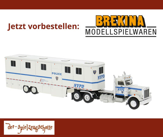 Peterbilt 359 Pferdetransporter NYPD Polizei New York - Brekina 85724