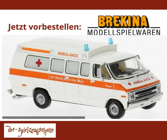 Dodge Ambulance Rode Kruis (NL) - Brekina 18303
