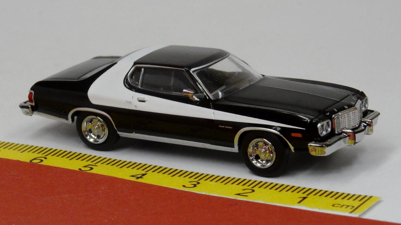 Ford Gran Torino 1976 schwarz weiß - Brekina 19735