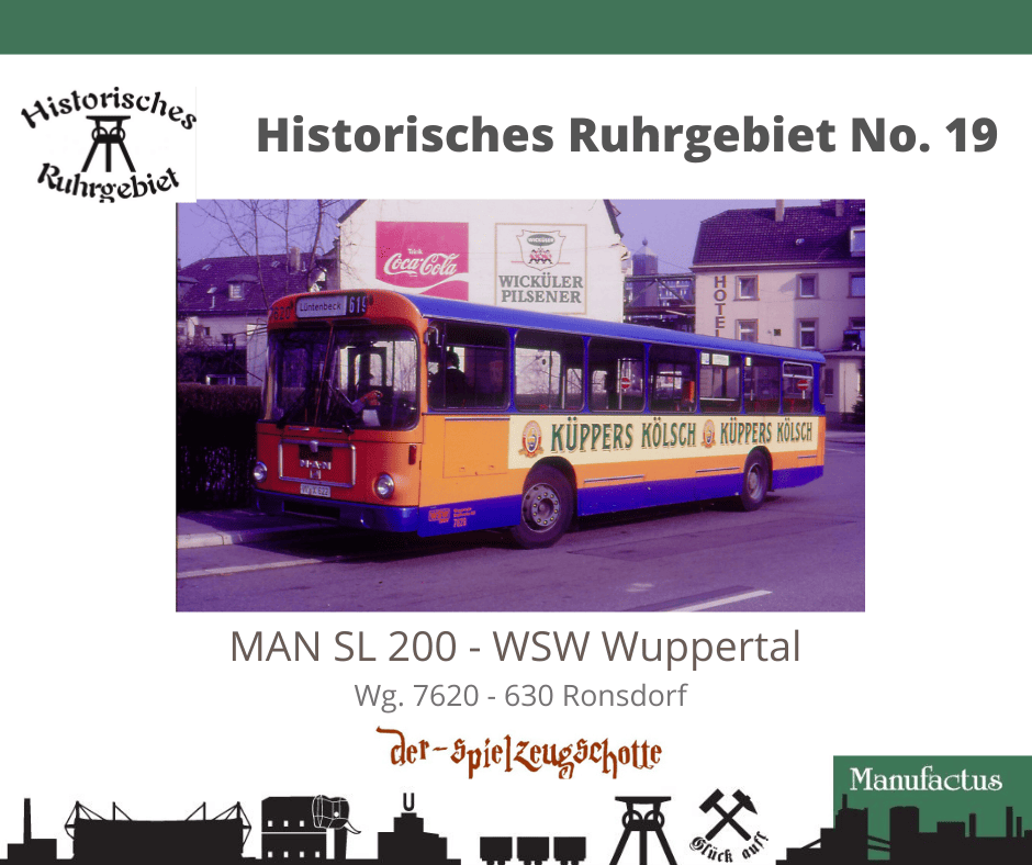 MAN SL 200 WSW Wuppertal 7620 Küppers Kölsch - Rietze Sondermodell