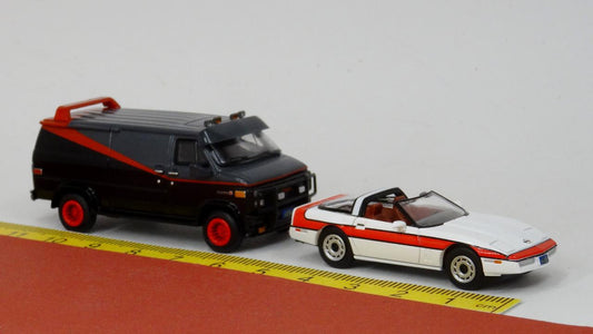 Set A-Team: GMC Vandura und Corvette C4 - Brekina 90501