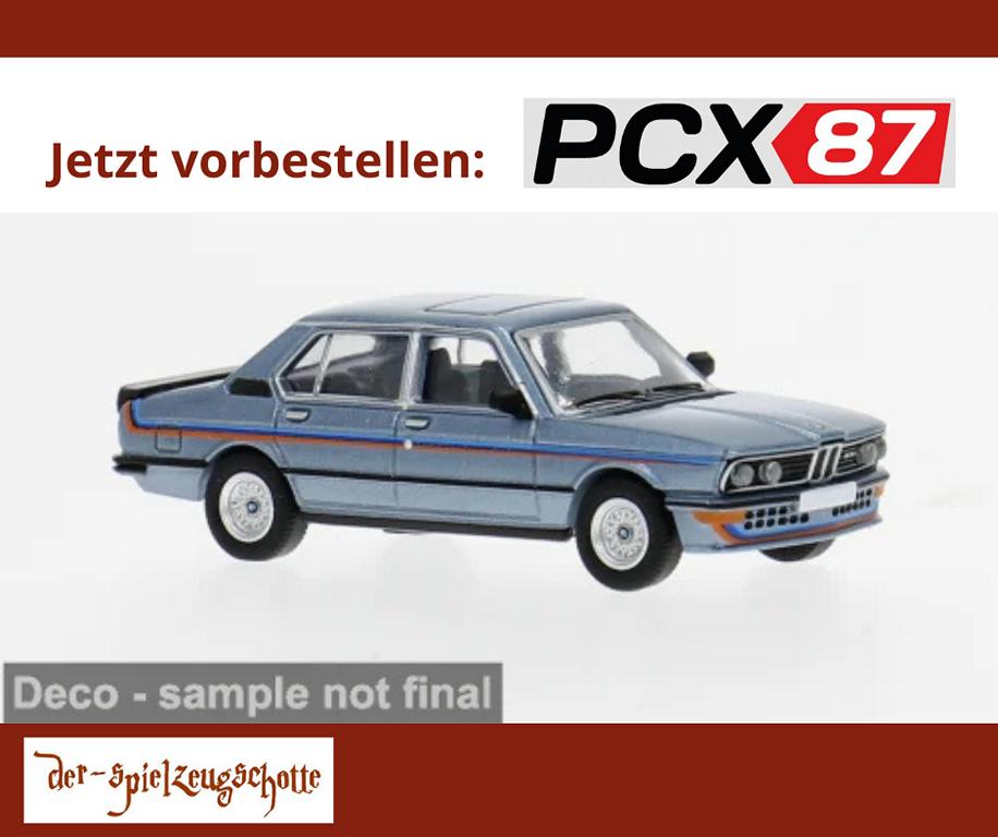 BMW 535i (E12) 1980 hellblau Dekor - PCX87 871606