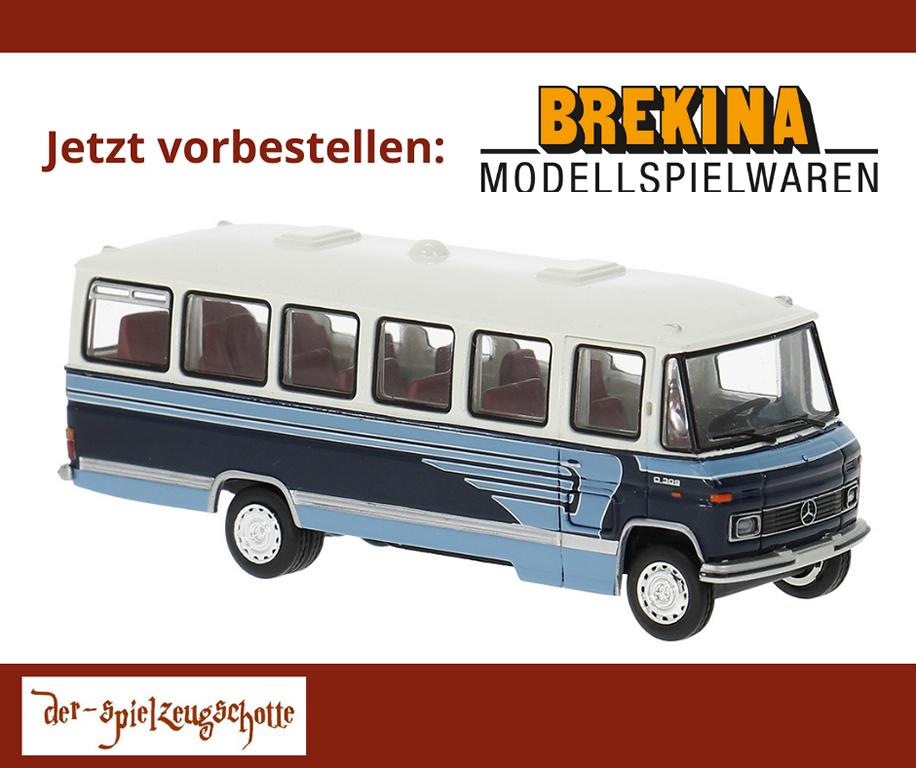 Mercedes O 309 Bus weiss blau - Brekina 36750