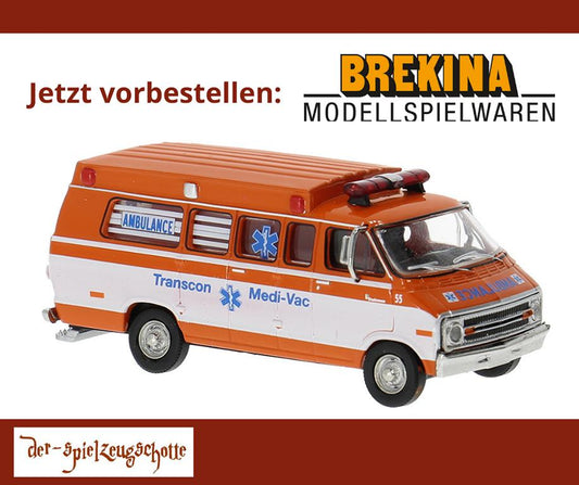 Dodge Ambulance Transcon - Brekina 18305