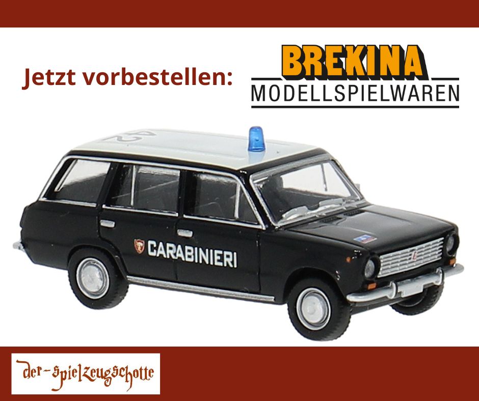 Fiat 124 Familiare Carabinieri - Brekina 22427