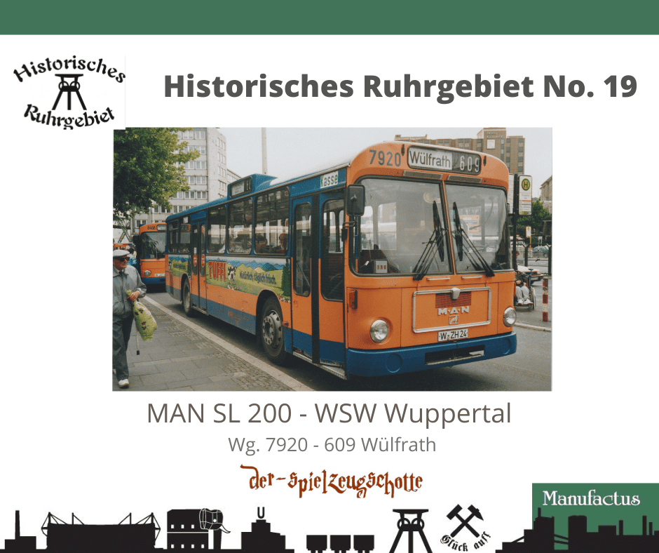 MAN SL 200 WSW Wuppertal 7920 Tuffi Milch - Rietze Sondermodell