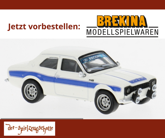 Ford Escort RS 1800 Mk1 weiß blau - Brekina 19070