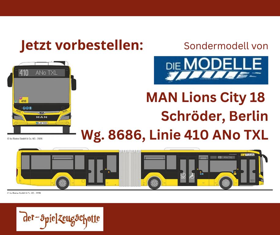 MAN Lions City 18 Schröder Berlin - Wg. 8686, Linie 410