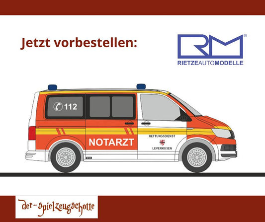 Volkswagen VW T6 Rettungsdienst Leverkusen - Rietze 53797