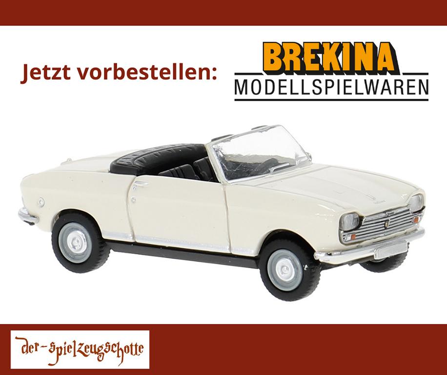 Peugeot 204 Cabrio weiß - Brekina 29176