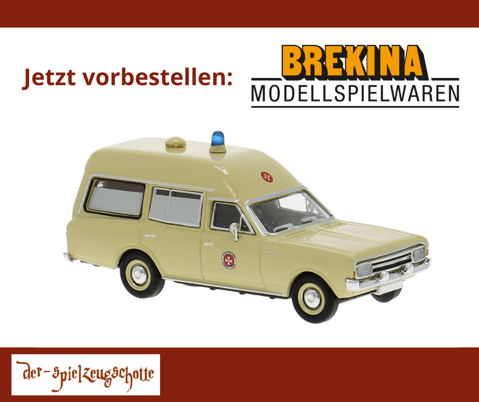 Opel Rekord C KTW Johanniter - Brekina 20672
