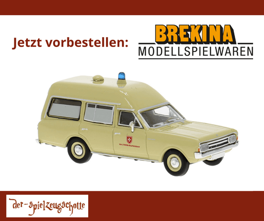 Opel Rekord C KTW Malteser - Brekina 20673