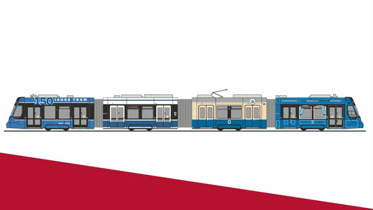 Siemens Avenio 150 Jahre Tram München - Rietze STRA01119