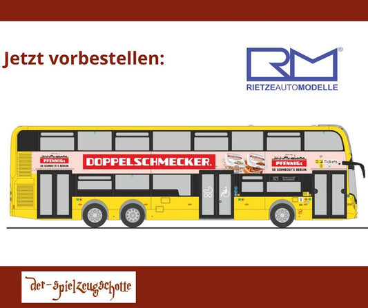 ADL Enviro 500 BVG Berlin - Pfennigs Doppelschmecker - Rietze 78030