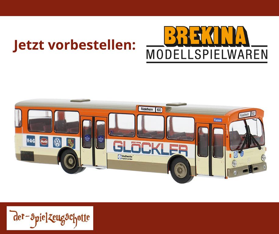 Mercedes O 305 Stadtwerke Frankfurt - VW Glöckler - Brekina 50815