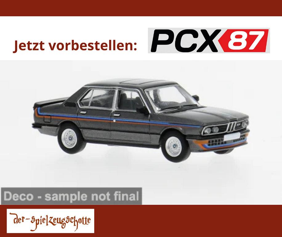 BMW 535i (E12) 1980 dunkelgrau Dekor - PCX87 871607