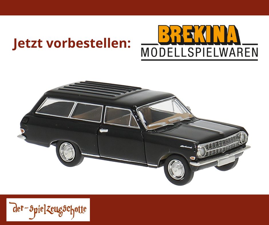 Opel Rekord A CarAVan schwarz - Brekina 20472