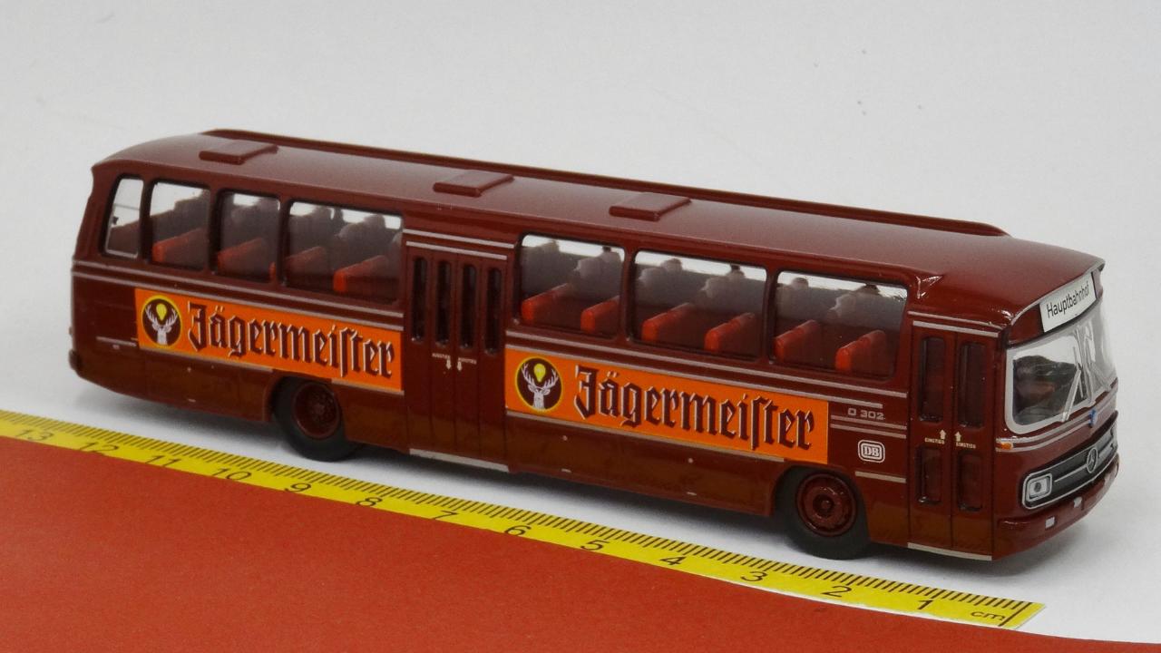 Mercedes O 302 Deutsche Bundesbahn - Jägermeister - Brekina 52101