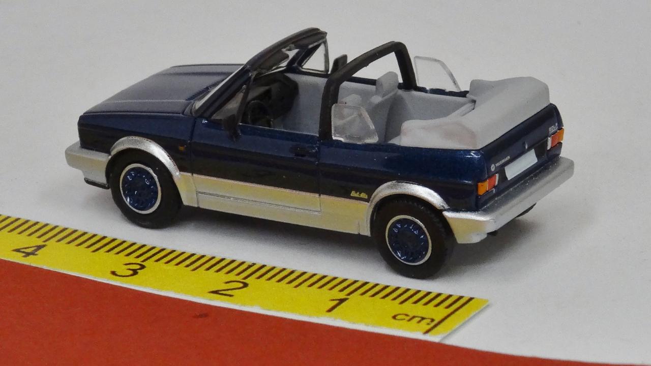 VW Golf I Cabriolet Bel-Air 1991 metallic dunkelblau silber - PCX87 870311