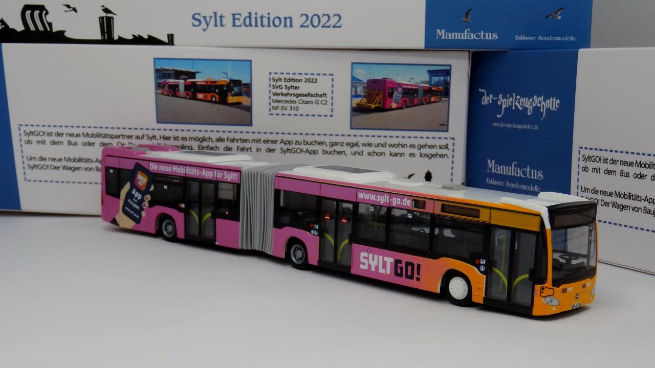 Sylt Edition 2022: Mercedes Citaro GC2: SVG Sylt - SyltGO! Linie 1 - Rietze Sondermodell