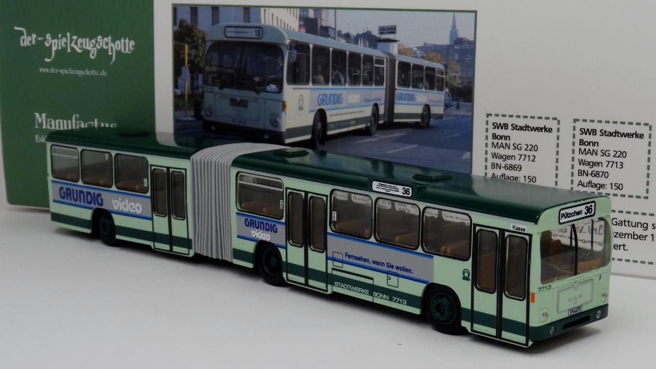 MAN SG 220 Stadtwerke Bonn Wg. 7713 - Rietze Sondermodell