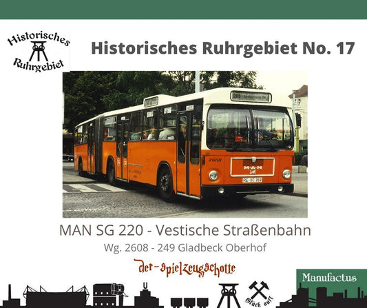 MAN SG 220 Vestische Straßenbahn - Wg. 2608 ohne Werbung - Rietze Sondermodell