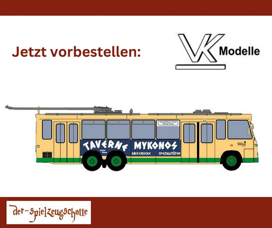 TS3 Trolleybus O-Bus Solingen 72 - Mykonos - VK-Modelle 40072