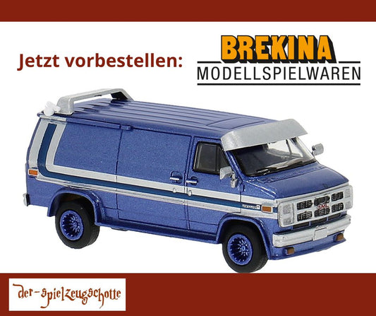 GMC Vandura (1983) blau - Brekina 18253