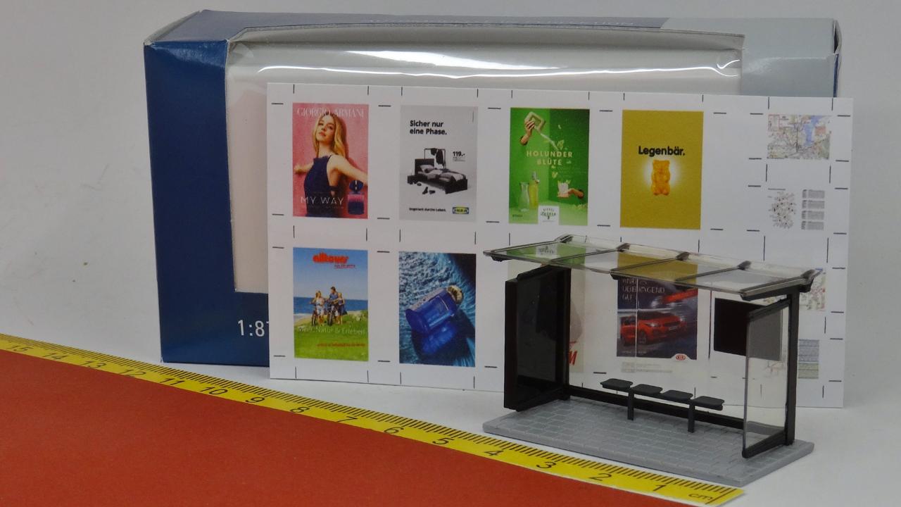 Haltestelle Wartehalle Wartehaus schwarz - Rietze 70322