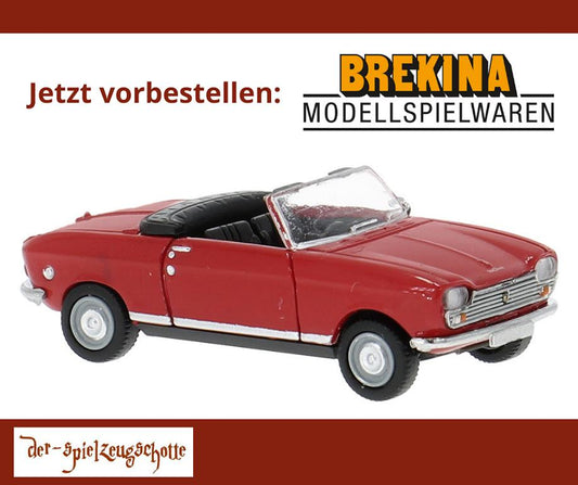 Peugeot 204 Cabrio rot - Brekina 29175