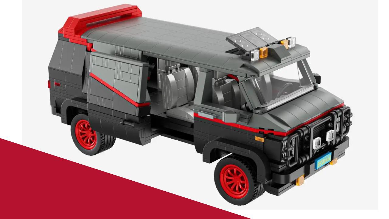 Klemmbausteine GMC A-Team American Van - Blue Brixx 108460