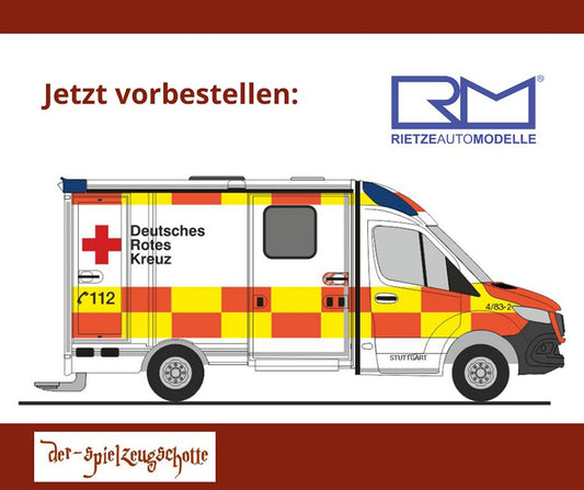 Mercedes Sprinter RTW Strobel: DRK Stuttgart - Rietze 76144