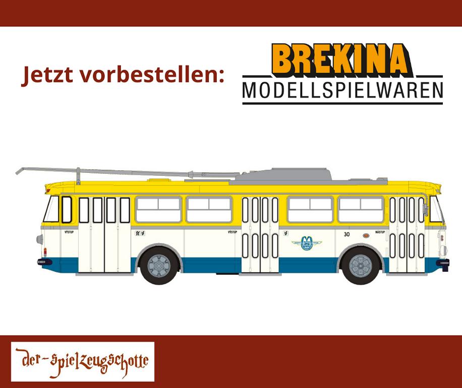Skoda Tr9 Trolleybus O-Bus Marienbad - Brekina 61357