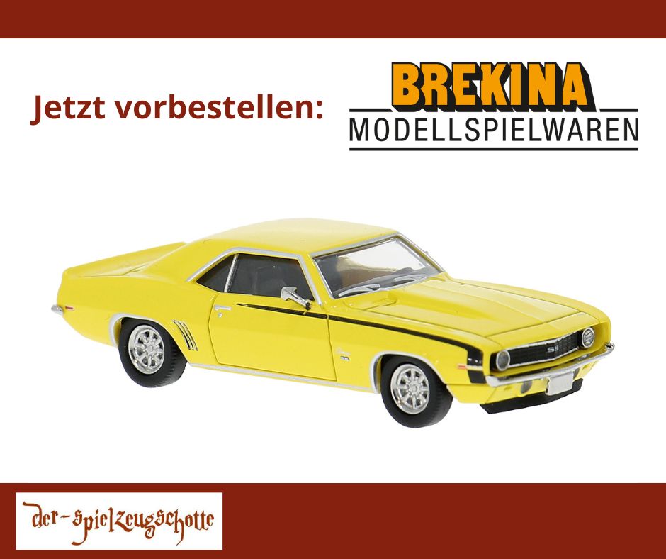 Chevrolet Camaro 1969 gelb - Brekina 18377