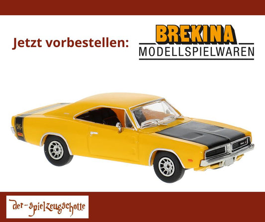 Dodge Charger gelb - Brekina 18001