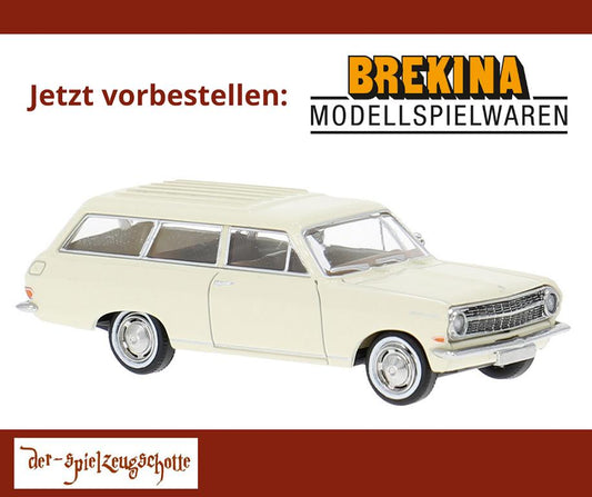 Opel Rekord A CarAVan weiß - Brekina 20470