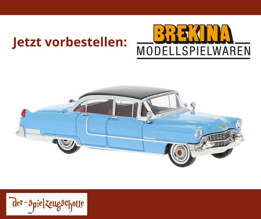Cadillac Fleedwood 1955 blau - Brekina 18351