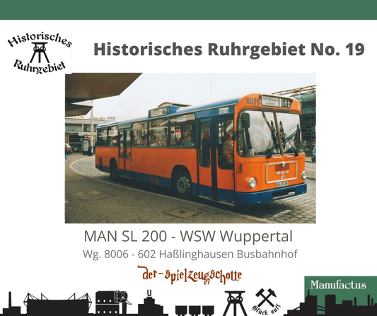 MAN SL 200 WSW Wuppertal 8006 ohne Werbung - Rietze Sondermodell