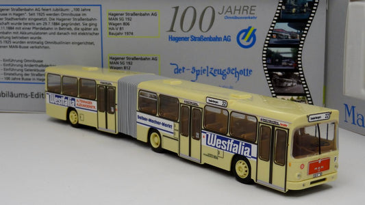 MAN SG 192 Hagener Straßenbahn 806 -Westfalia - Rietze Sondermodell