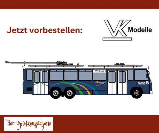 TS3 Trolleybus Mendoza blau - VK-Modelle 40132